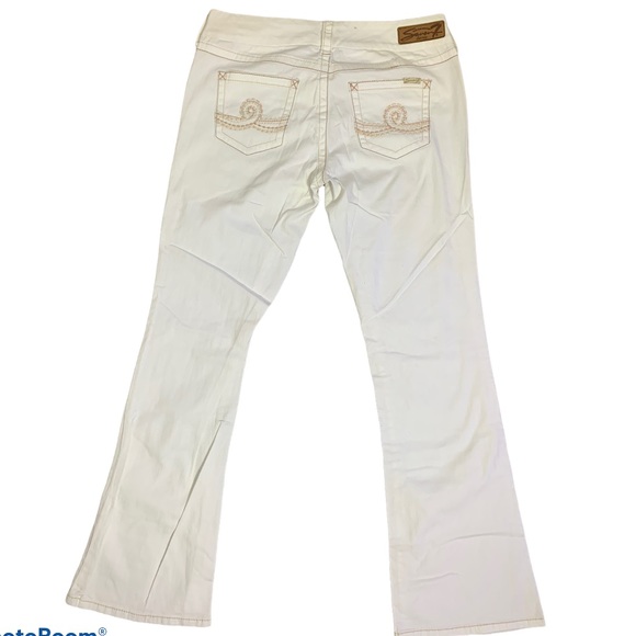 Seven7 Ladies Bootcut White Jeans Sz 10 - Picture 5 of 8